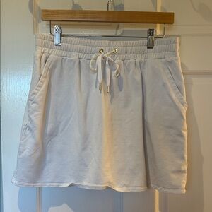 Lilly Pulitzer Off White STRETCH Terry Skort Skirt Large with Shorties